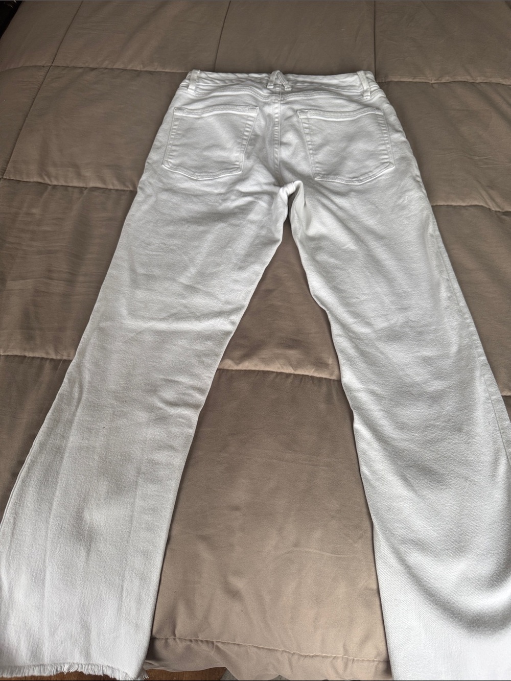 White Straight-Leg Jeans - Picture 4 of 7